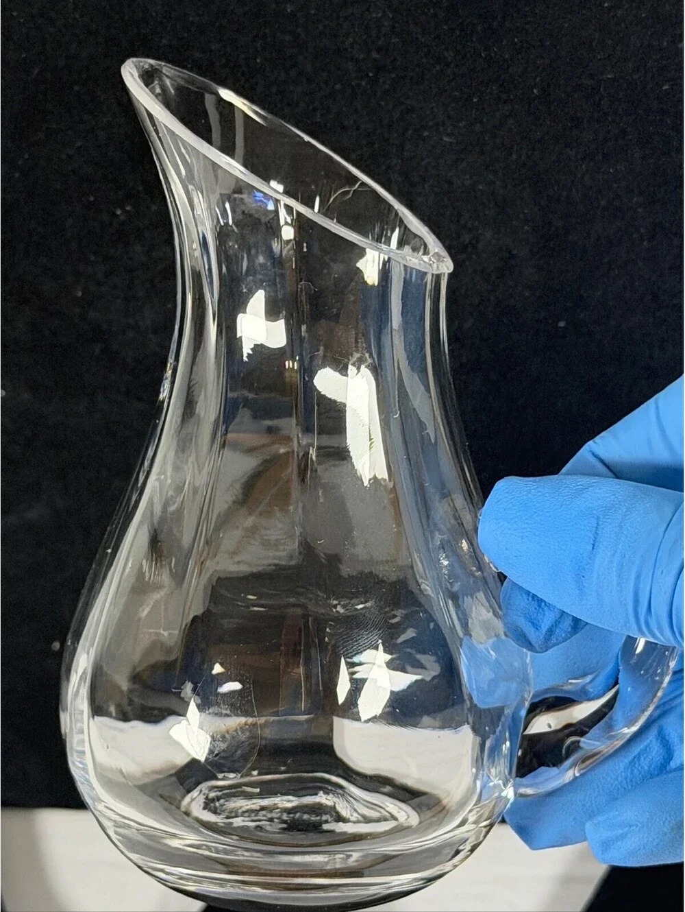 Wedgwood Clear Crystal Glass Pitcher Elegant Serving Piece